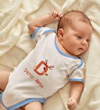 BK Kids Kişiye Özel Mavi Bebek Body Zıbın - Model 110