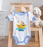 BK Kids Kişiye Özel Mavi Bebek Body Zıbın - Model 114