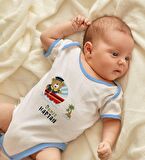 BK Kids Kişiye Özel Mavi Bebek Body Zıbın - Model 115