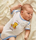 BK Kids Kişiye Özel Mavi Bebek Body Zıbın - Model 128