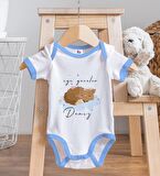 BK Kids Kişiye Özel Mavi Bebek Body Zıbın - Model 129
