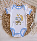 BK Kids Kişiye Özel Mavi Bebek Body Zıbın - Model 131