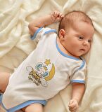 BK Kids Kişiye Özel Mavi Bebek Body Zıbın - Model 131