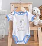 BK Kids Kişiye Özel Mavi Bebek Body Zıbın - Model 133