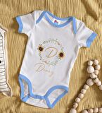 BK Kids Kişiye Özel Mavi Bebek Body Zıbın - Model 134