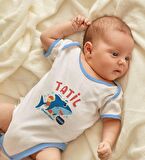 BK Kids Kişiye Özel Mavi Bebek Body Zıbın - Model 141