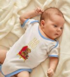 BK Kids Kişiye Özel Mavi Bebek Body Zıbın - Model 142