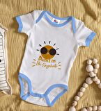 BK Kids Kişiye Özel Mavi Bebek Body Zıbın - Model 146