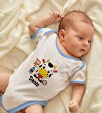 BK Kids Kişiye Özel Mavi Bebek Body Zıbın - Model 167