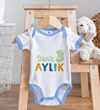 BK Kids Kişiye Özel Mavi Bebek Body Zıbın - Model 173