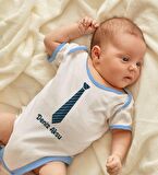 BK Kids Kişiye Özel Mavi Bebek Body Zıbın - Model 175