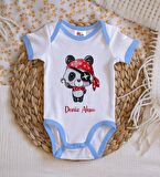 BK Kids Kişiye Özel Mavi Bebek Body Zıbın - Model 179