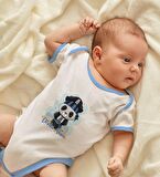 BK Kids Kişiye Özel Mavi Bebek Body Zıbın - Model 180