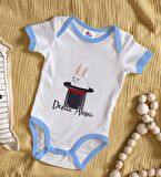 BK Kids Kişiye Özel Mavi Bebek Body Zıbın - Model 184