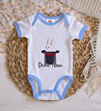 BK Kids Kişiye Özel Mavi Bebek Body Zıbın - Model 184