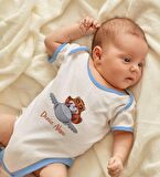 BK Kids Kişiye Özel Mavi Bebek Body Zıbın - Model 185