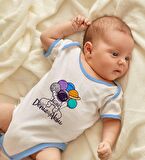 BK Kids Kişiye Özel Mavi Bebek Body Zıbın - Model 192