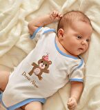 BK Kids Kişiye Özel Mavi Bebek Body Zıbın - Model 197