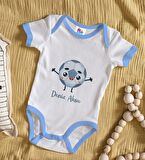 BK Kids Kişiye Özel Mavi Bebek Body Zıbın - Model 198