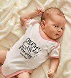 BK Kids Kişiye Özel Pembe Bebek Body Zıbın - Model 2