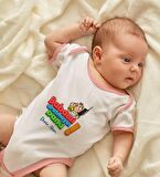 BK Kids Kişiye Özel Pembe Bebek Body Zıbın - Model 14