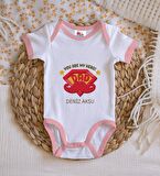 BK Kids Kişiye Özel Pembe Bebek Body Zıbın - Model 16