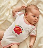 BK Kids Kişiye Özel Pembe Bebek Body Zıbın - Model 16