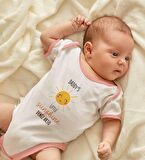 BK Kids Kişiye Özel Pembe Bebek Body Zıbın - Model 25