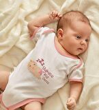 BK Kids Kişiye Özel Pembe Bebek Body Zıbın - Model 39