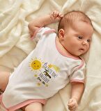 BK Kids Kişiye Özel Pembe Bebek Body Zıbın - Model 56