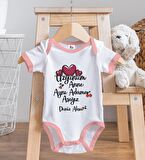 BK Kids Kişiye Özel Pembe Bebek Body Zıbın - Model 65