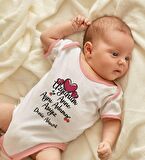 BK Kids Kişiye Özel Pembe Bebek Body Zıbın - Model 65