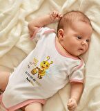 BK Kids Kişiye Özel Pembe Bebek Body Zıbın - Model 66