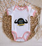 BK Kids Kişiye Özel Pembe Bebek Body Zıbın - Model 68