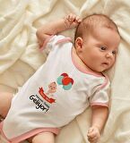 BK Kids Kişiye Özel Pembe Bebek Body Zıbın - Model 69