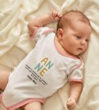 BK Kids Kişiye Özel Pembe Bebek Body Zıbın - Model 72