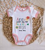 BK Kids Kişiye Özel Pembe Bebek Body Zıbın - Model 74