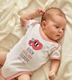 BK Kids Kişiye Özel Pembe Bebek Body Zıbın - Model 77