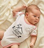 BK Kids Kişiye Özel Pembe Bebek Body Zıbın - Model 91