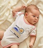 BK Kids Kişiye Özel Pembe Bebek Body Zıbın - Model 93