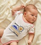 BK Kids Kişiye Özel Pembe Bebek Body Zıbın - Model 94
