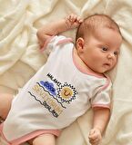 BK Kids Kişiye Özel Pembe Bebek Body Zıbın - Model 95