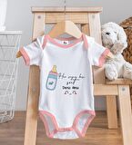 BK Kids Kişiye Özel Pembe Bebek Body Zıbın - Model 102