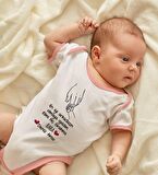 BK Kids Kişiye Özel Pembe Bebek Body Zıbın - Model 104