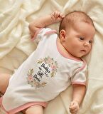 BK Kids Kişiye Özel Pembe Bebek Body Zıbın - Model 105