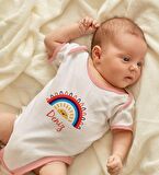 BK Kids Kişiye Özel Pembe Bebek Body Zıbın - Model 107