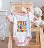 BK Kids Kişiye Özel Pembe Bebek Body Zıbın - Model 112