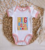 BK Kids Kişiye Özel Pembe Bebek Body Zıbın - Model 112