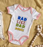 BK Kids Kişiye Özel Pembe Bebek Body Zıbın - Model 113