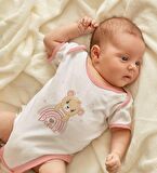 BK Kids Kişiye Özel Pembe Bebek Body Zıbın - Model 119